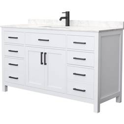 Wyndham Collection Beckett 60 35 H Single Sink Bath Vanity Marble Top