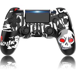 YUYIU Wireless Controller (PS4/PC) - Red Camouflage