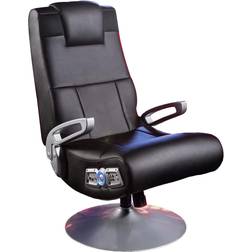 X-Rocker Foldable Gaming Chair - Black/Silver