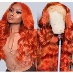 Srakuw 13X4 Body Wave Brazilian Wig 26 inch Orange Ginger