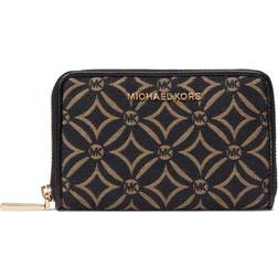 Michael Kors Jet Set Small Zip Around Card Case - Husk Multi