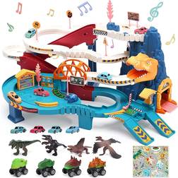 Dinosaur Race Track Set