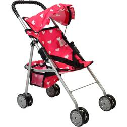 My First Doll Stroller with Basket & Heart Design