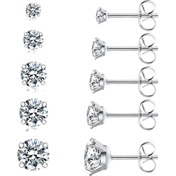 Wssxc 5 Pairs Stud Earrings Set B07RZHQF58