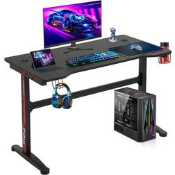 FDW Rectangular Gaming Desk - Black