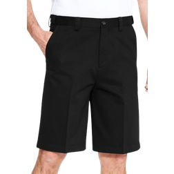 KingSize Wrinkle-Free Expandable Waist Plain Front Shorts