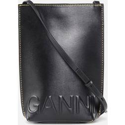 Ganni Banner Leather Shoulder Bag
