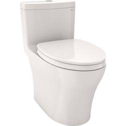 Toto Aquia IV Colonial White Dual Flush Elongated Standard Height WaterSense Toilet 12-in Rough-In Size (Ada Compliant) MS646124CEMFGN-11