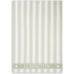 Lexington Icons Twill Waffle Striped Kjøkkenhåndkle Hvit, Grønn (70x50cm)