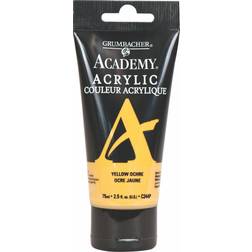 Grumbacher Academy Acrylics Yellow Ochre, 75 ml tube