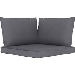 vidaXL Hynder pallesofa 3 stof Chair Cushions Grey