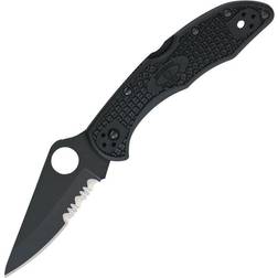 Spyderco Camp & Hike Delica 4 Lightweight Folding Black FRN Handle PS Pocket Knife