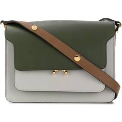 Marni Medium Trunk Bag Emerald/Pelican/Gold Brown