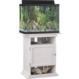 Ameriwood Home Flipper Adjustable 10-20 Gallon Aquarium Stand, Beig/Green