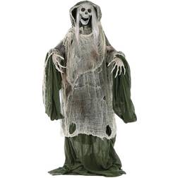 Haunted Hill Farm Life-Size Animatronic Scary Moaning 60" Standing Skeleton Figurine 60"