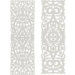 Litton Lane Intricately Carved Arabesque Floral Wall Decor 15.5x47.8" 2