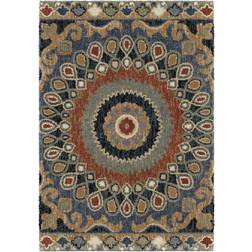 Orian Rugs Next Generation Indo China Green, Blue, Red 63x90"