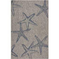 LR Home Coastal Starfish Blue, Gray