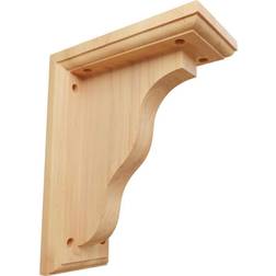 Ekena Millwork 3-1/2 Red Oak Hamilton Traditional Bracket