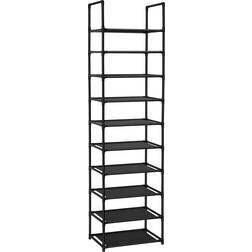 FIDUCIAL HOME 10 Tiers Shoe Rack 18x72.6"