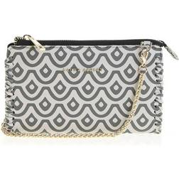 Laura Ashley Purse A35-C03-MONOGRAM-WHITE-BLACK Grey