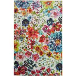 Mohawk Home 5'x8' Prismatic Blossoms Multicolor, White, Red, Green, Purple, Blue, Pink, Orange