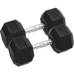 vidaXL Dumbbells 2 pcs 30 kg Cast Iron n/a