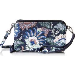 Vera Bradley RFID All in One Crossbody Bag Women in Java Navy Camo Blue/White Blue/White