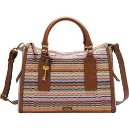 Fossil Parker Satchel - Colourful Stripes