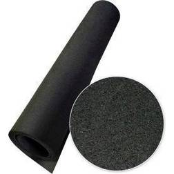 Rubber-Cal "Recycled Flooring" 1/4 in. x 4 ft. x 3 ft. Black Rubber Mats