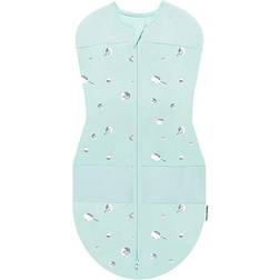 Happiest Baby SleepeaÂ 5-Second Swaddle Teal Planets Small