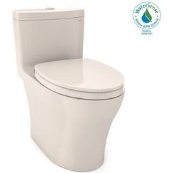 Toto Aquia IV Sedona Beige Dual Flush Elongated Standard Height WaterSense Toilet 12-in Rough-In Size (Ada Compliant) in Brown MS646124CEMFGN-12