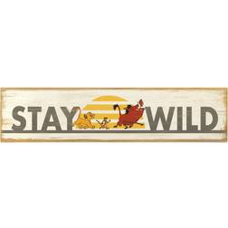 na The Lion King ''Stay Wild'' Wood Wall Dcor Official shopDisney 0