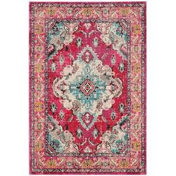 Safavieh Monaco Border Medallion Pink, Turquoise, Multicolor 48"