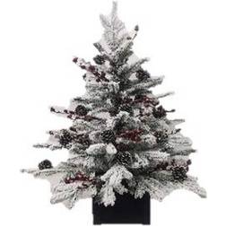 Haute Decor 3Ft Unlit Flocked Stockhorn Fir