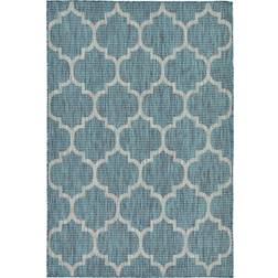 Unique Loom Trellis Trellis Gray, Blue