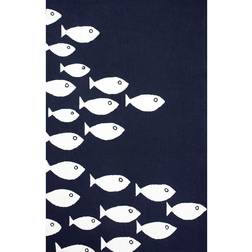 Nuloom School of Fish Playmat Navy Blue