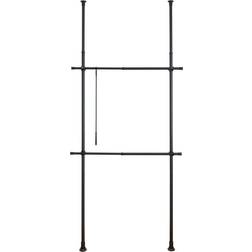 Wenko Basic Closet Organizer Black Kleshenger 300x165.1cm