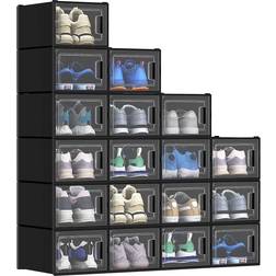 YitaHome Organizers Stackable Black Shoe Rack 9.8x7.3"