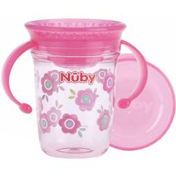 Nuby Drikkekop m. Håndtag 240ml Pink m. Print OneSize Kop