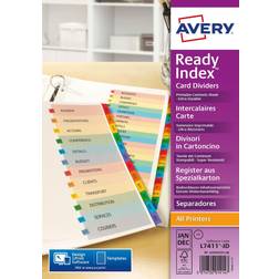 Avery 2002501 Readyindex Divider Jan-Dec Punched