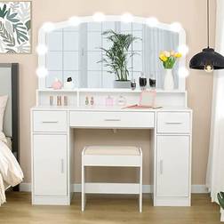 Usikey Vanity Set Dressing Table 15.7x43.3"