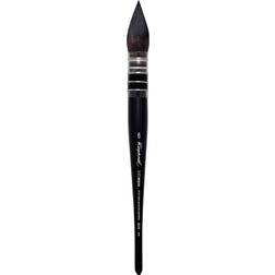 Raphael SoftAqua Synthetic Squirrel Watercolor Brush, Quill, 6, Black