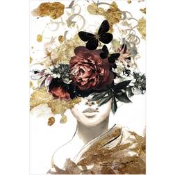 Empire Art Direct Woman Free Floating Glass Wall Decor