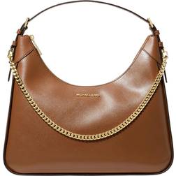 Michael Kors Wilma Large Leather Shoulder Bag - Luggage