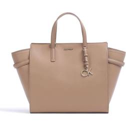 Calvin Klein Raised Logo Lote Bag - Brown