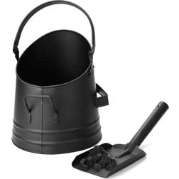 Mind Reader Small Fireplace Bucket with Shovel