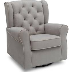 Delta Children Emerson Nursery Glider Swivel Rocker Chair, Grey