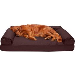 FurHaven Quilted Sofa-Style Egg Crate Orthopedic Foam Dog Bed Jumbo