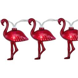 Northlight Set of Clear Incandescent Flamingo Summer Garden Fairy Light